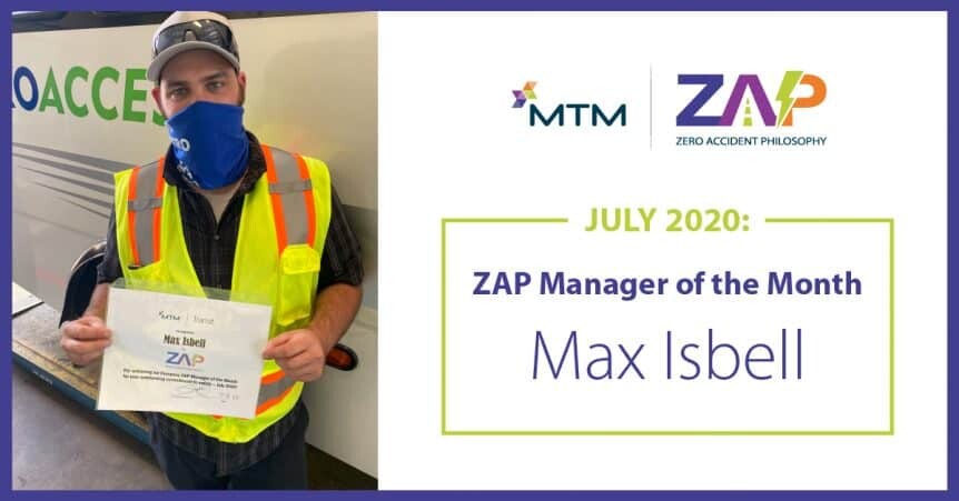 ZAP Manager of the Month Max Isbell