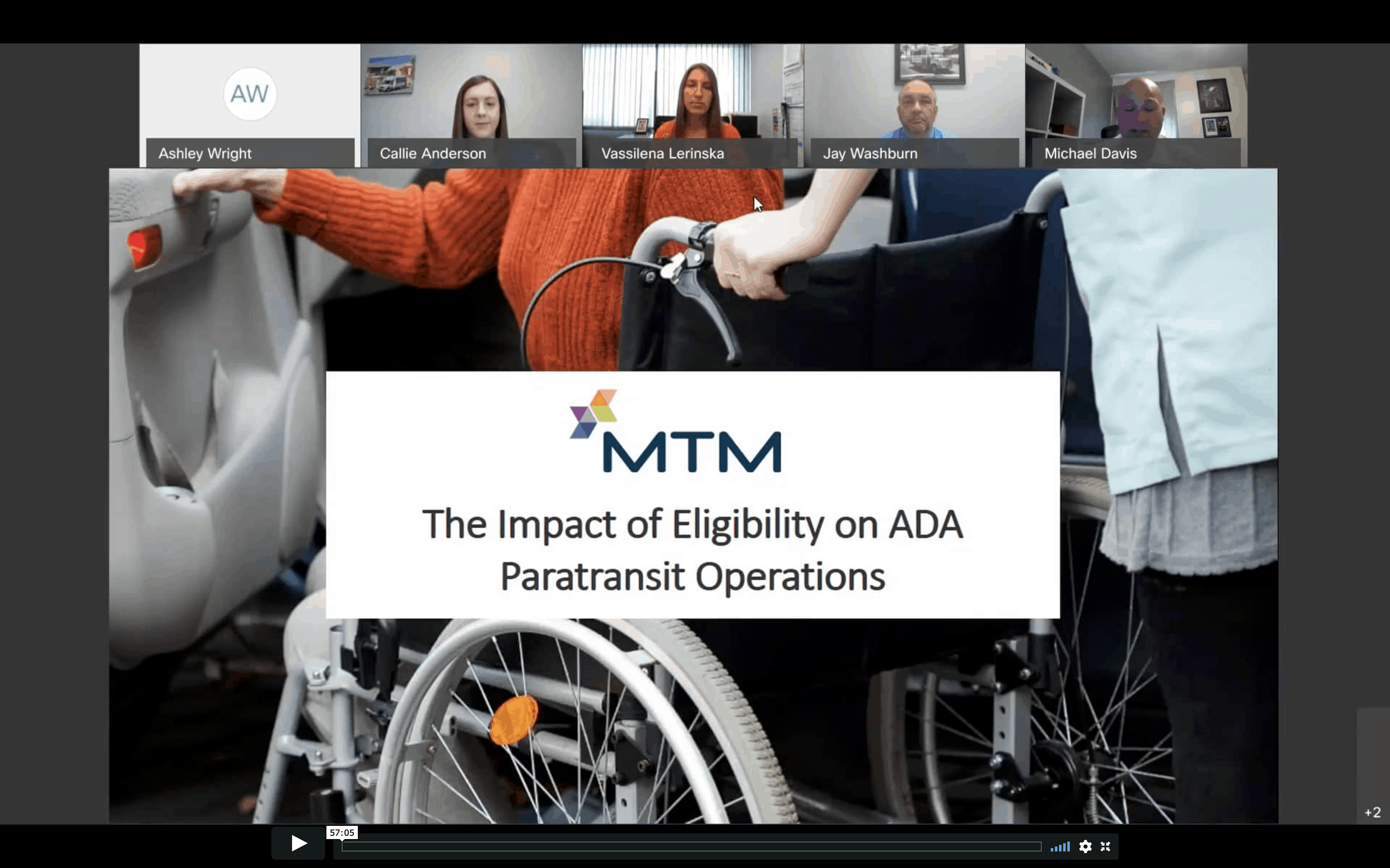 The Impact of Eligibility on ADA Paratransit Operations webinar