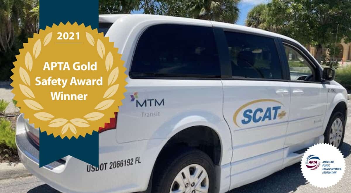 MTM Transit Sarasota was recently awarded APTA's Bus Safety Gold Award at the APTA Bus Safety and Security Excellence Awards.