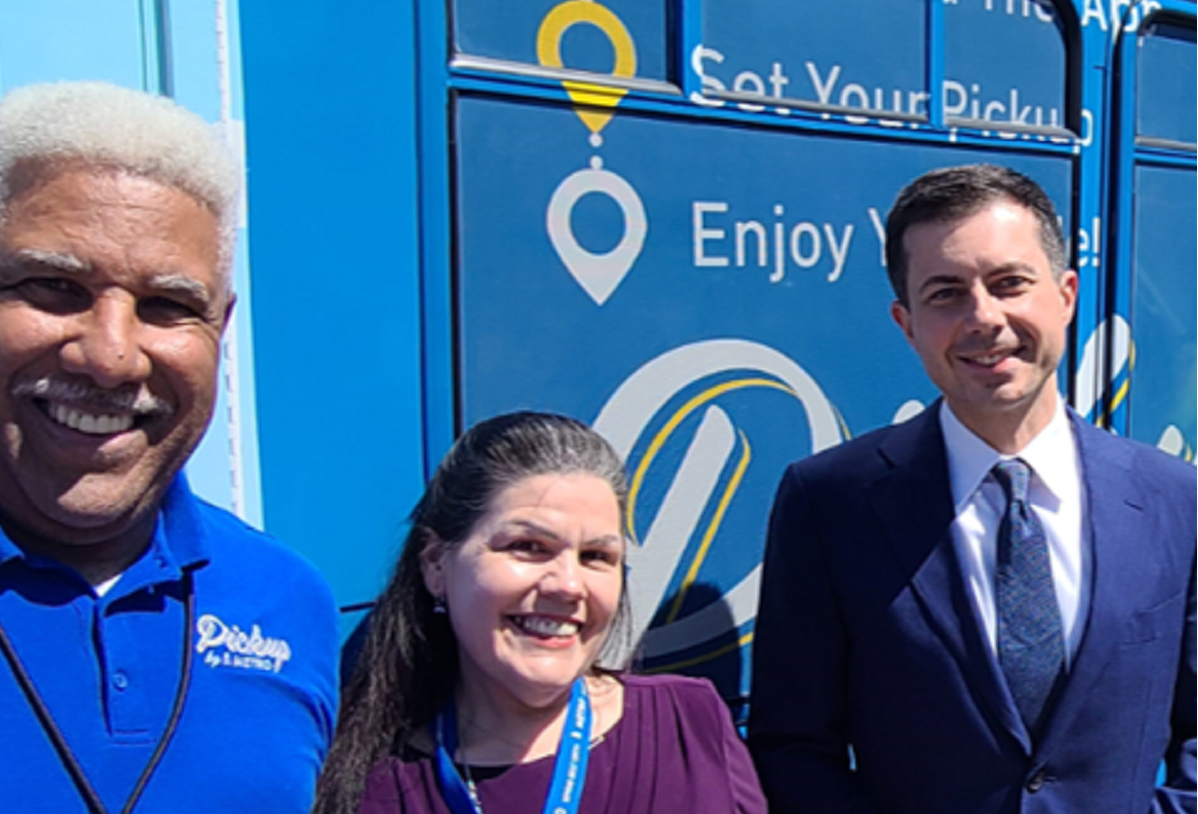 MTM Transit teammates in Austin, Texas recently welcomed a special guest: the U.S. Secretary of Transportation Pete Buttigieg!