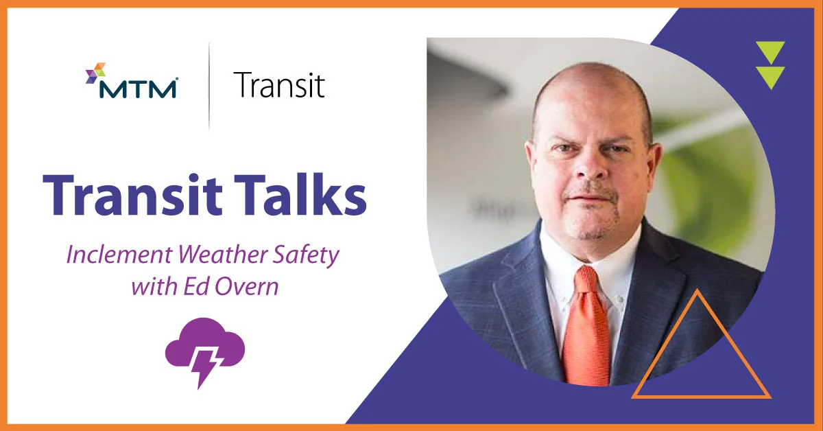 With winter quickly approaching, inclement weather is on the mind. In this quarter's Transit Talks, Senior Vice President of Operations Ed Overn discusses the importance of weather safety.