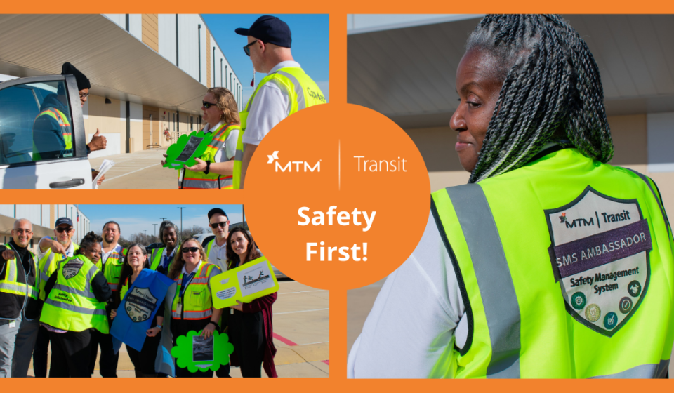 Our North and South base locations in Austin teamed up for a safety blitz, with a focus on slips/falls, customer service, and visually impaired passengers.
