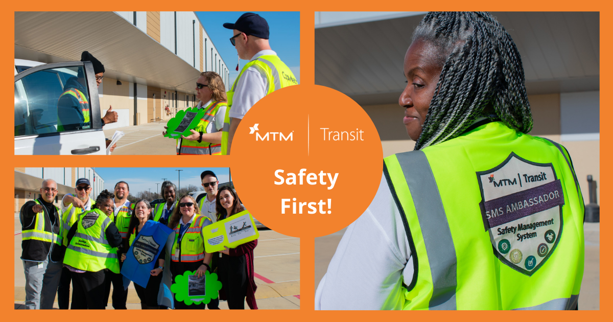 Our North and South base locations in Austin teamed up for a safety blitz, with a focus on slips/falls, customer service, and visually impaired passengers.