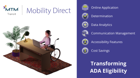 Discover Mobility Direct, MTM Transit's paratransit eligibility platform. Learn more about our automated eligibility process!