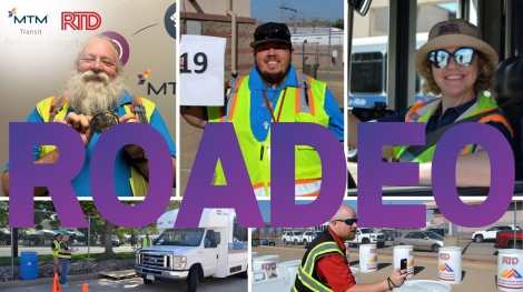 Congrats to our Denver team for their performance at the RTD Roadeo! Vehicle Operator Mike Evans took first place and Richard Balch took third.