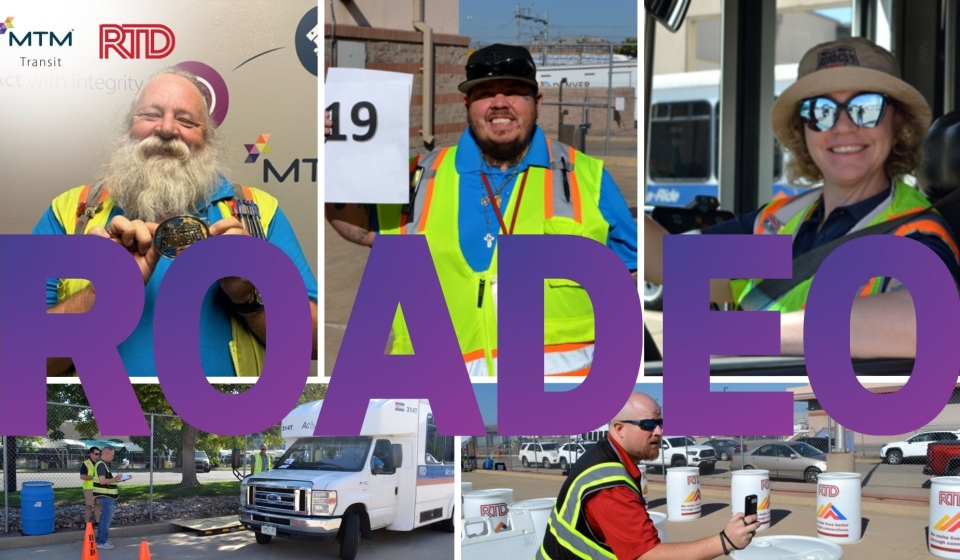 Congrats to our Denver team for their performance at the RTD Roadeo! Vehicle Operator Mike Evans took first place and Richard Balch took third.