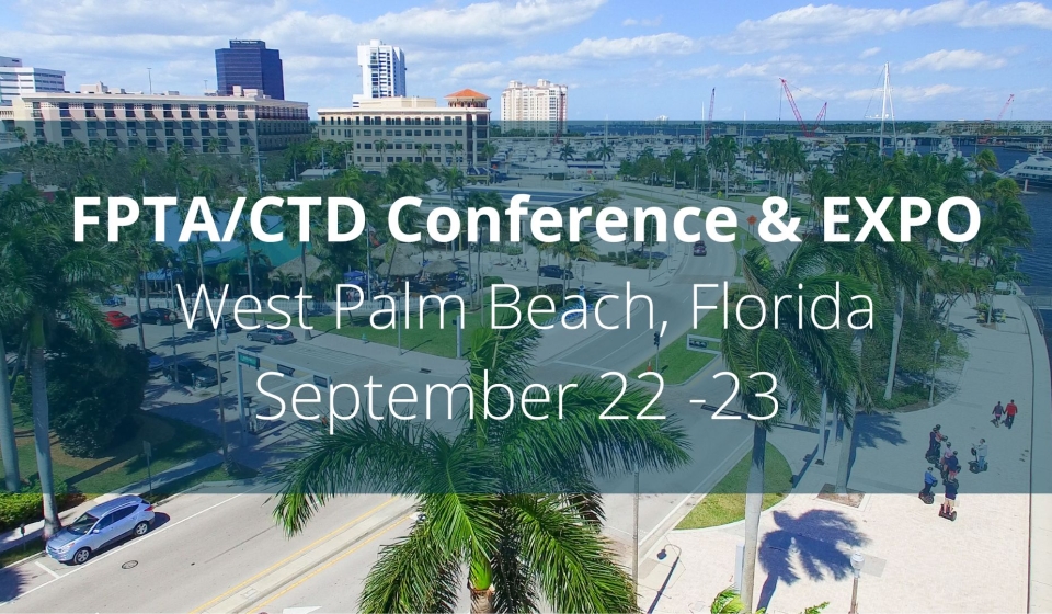 MTM Transit is headed to the 2024 FPTA/CTD Annual Conference & EXPO in West Palm Beach! Join us at Booth #5 on September 23 during EXPO hours.