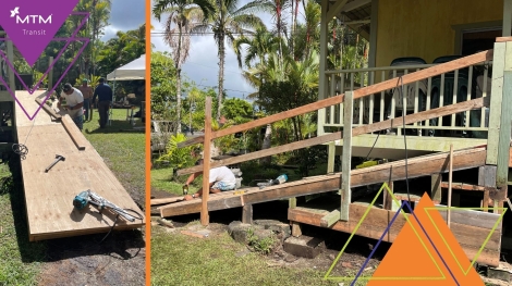 MTM Transit’s team in Hilo helped a paratransit rider overcome an accessibility challenge, ensuring they could get in and out of their home.