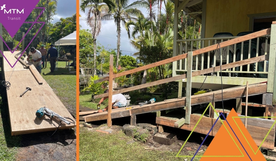 MTM Transit’s team in Hilo helped a paratransit rider overcome an accessibility challenge, ensuring they could get in and out of their home.