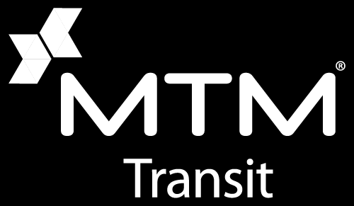 MTM Transit White Vertical Logo