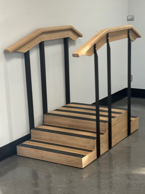 Indoor assessment course stairs