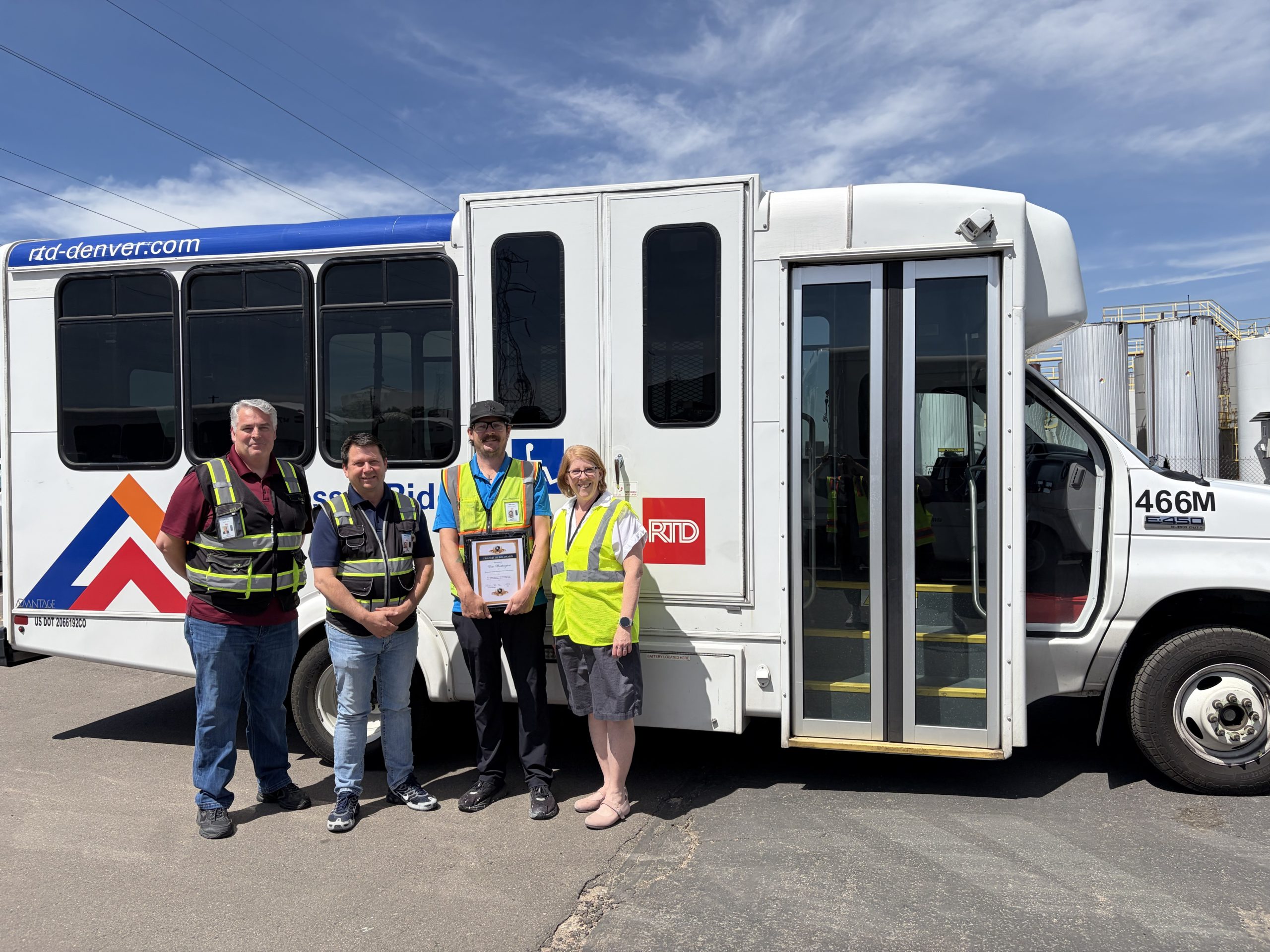 MTM Transit driver Eric Worthington displayed extraordinary heroism in Denver when he helped rescue a child from a burning home.