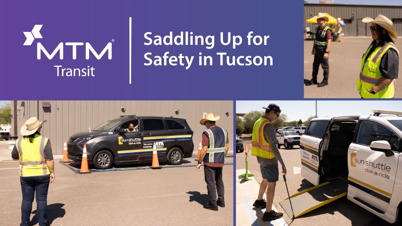 MTM Transit's Tucson team recently hosted a cowboy-themed Paratransit Roadeo Safety Blitz, turning rider feedback into hands-on training.